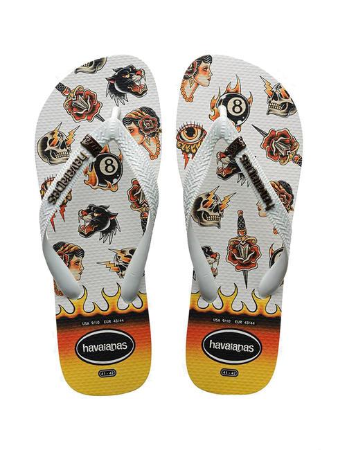 HAVAIANAS TOP TRIBO Infradito white/white - Scarpe Uomo