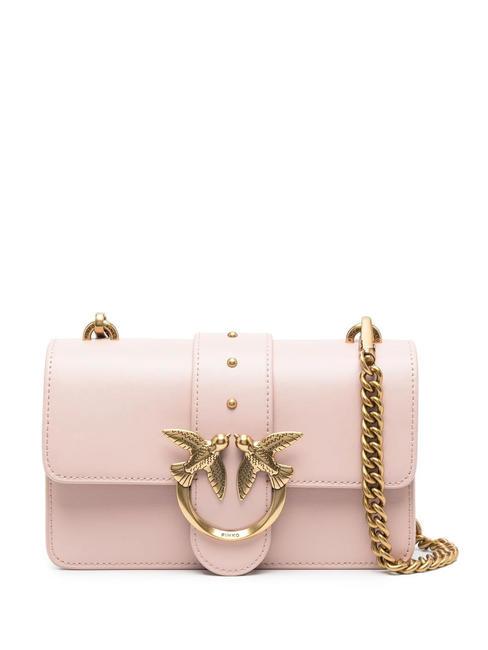 PINKO MINI LOVE BAG Borsa one simply cipria-antique gold - Borse Donna