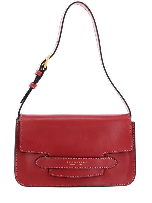 THE BRIDGE LUCREZIA Borsa a spalla, in pelle salmone abb. oro - Borse Donna