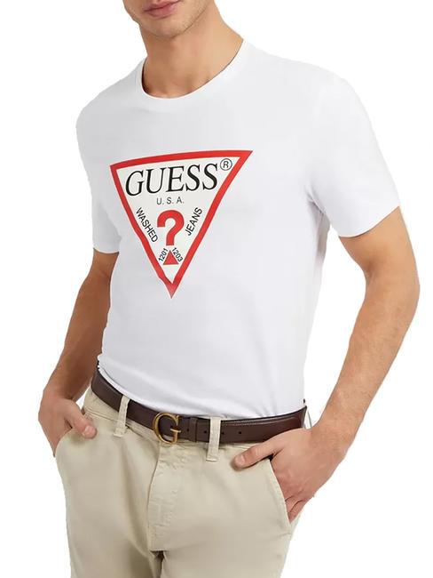 GUESS ORIGINAL T-shirt con logo purwhite - T-shirt Uomo