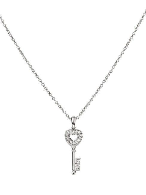 AMEN TI AMO Collana chiave con zirconi rodio - Collane