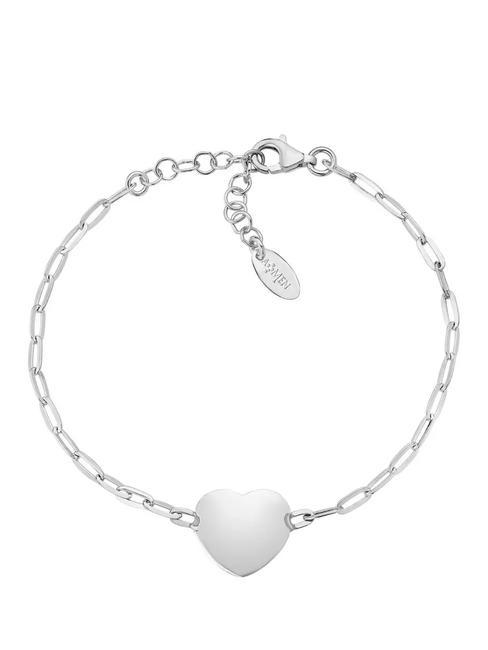 AMEN COCCOLE Bracciale charm cuore rodio - Bracciali Donna