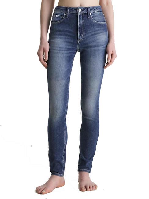 CALVIN KLEIN CK JEANS HIGH RISE Jeans Skinny denim dark - Jeans Donna