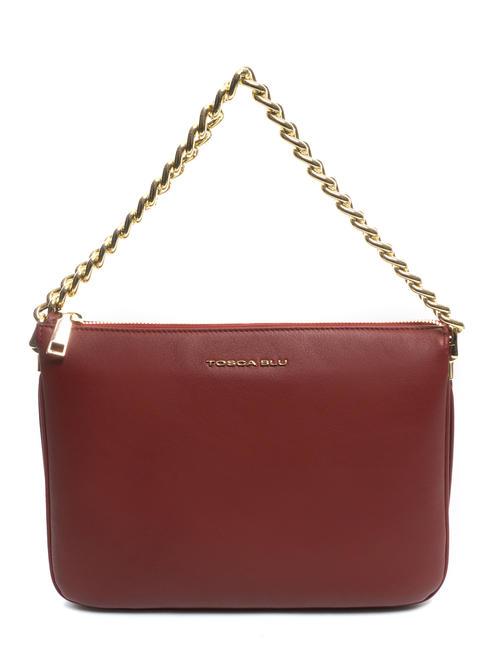 TOSCA BLU MILANO Borsa in pelle con tracolla rossoscuro - Borse Donna