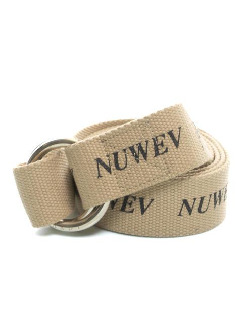 TRUSSARDI NUWEV Cintura in canvas e pelle rope/black - Cinture