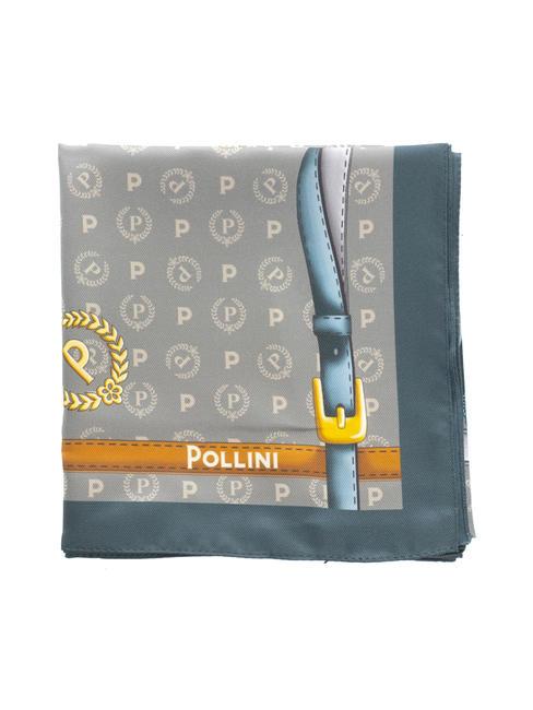 POLLINI TWILL Foulard stampato grigio e blu - Sciarpe