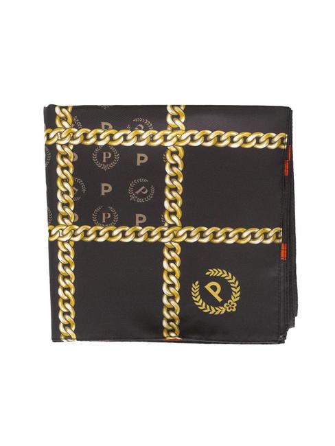 POLLINI TWILL CHAIN Foulard stampato nero e rosso - Sciarpe
