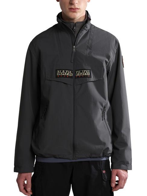 NAPAPIJRI RAINFOREST OPEN  SUMMER Giacca a vento dark grey solid - Giacche Uomo