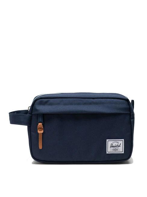 HERSCHEL CHAPTER Beauty da viaggio navy tan - Beauty Case