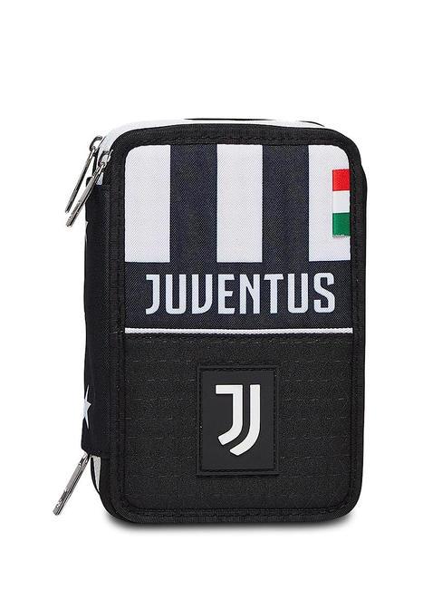 JUVENTUS GLORIOUS WIN Astuccio 3 zip con kit scuola Nero - Astucci e Accessori
