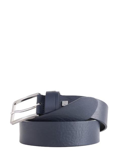 PIQUADRO 81 Cintura in pelle Made in Italy blu - Cinture