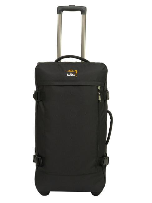 LESAC GLOBETROTTER Trolley medio comprimibile nero - Trolley Semirigidi