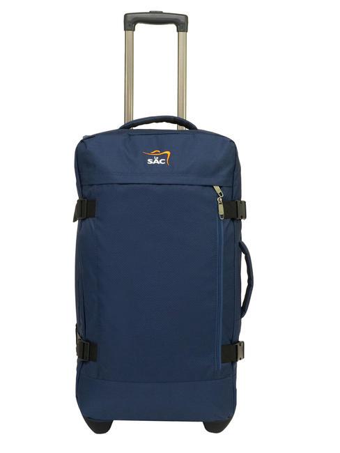 LESAC GLOBETROTTER Trolley medio comprimibile blue - Trolley Semirigidi