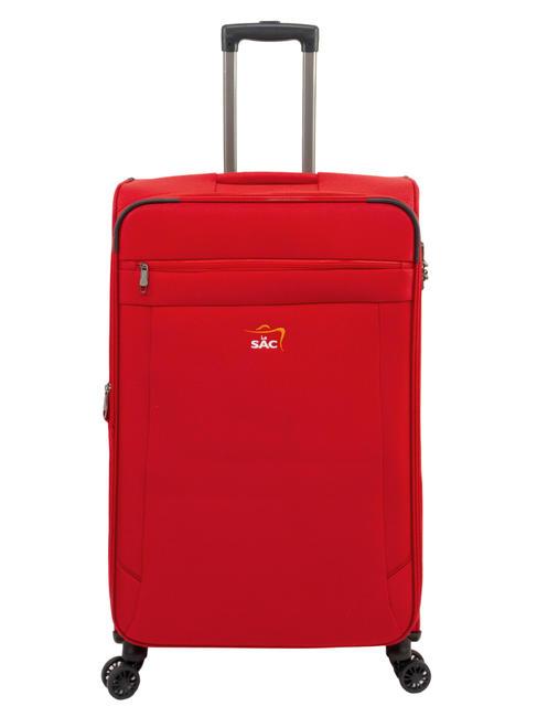 LESAC LIGHT FLY Trolley Grande, Espandibile rosso - Trolley Semirigidi