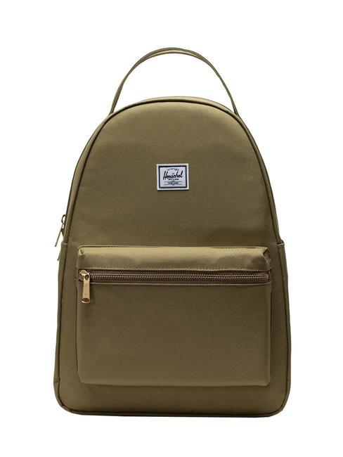 HERSCHEL NOVA MID-VOLUME Zaino porta PC 13" dried herb - Zaini Scuola & Tempo Libero