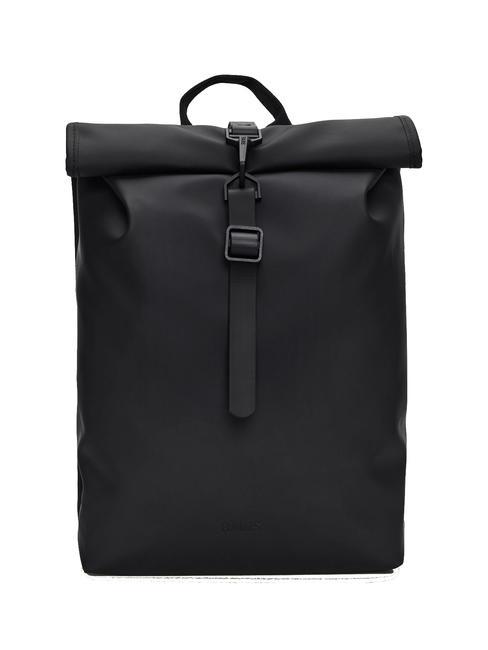 RAINS ROLLTOP RUCKSACK MINI Zaino impermeabile black - Zaini Scuola & Tempo Libero
