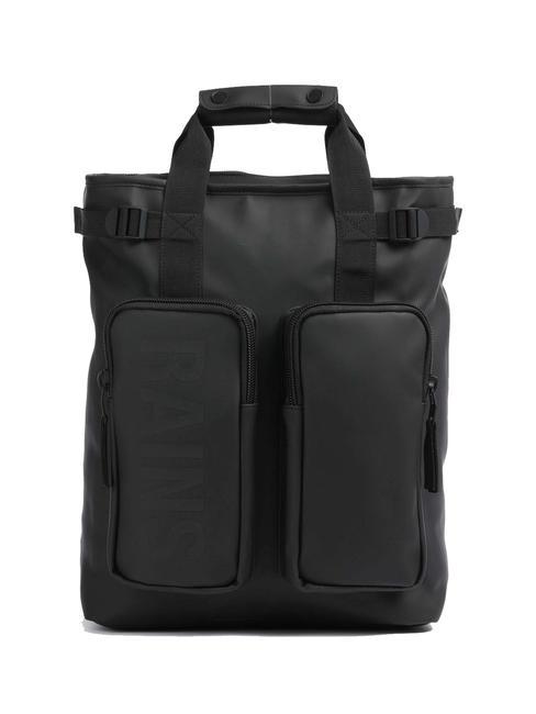 RAINS TEXEL TOTE Zaino Borsa impermeabile black - Zaini da lavoro porta PC