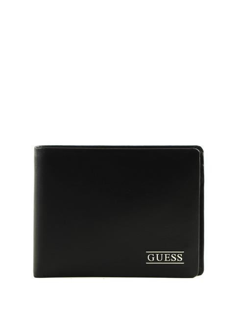 GUESS NEW BOSTON Portafoglio in pelle NERO - Portafogli Uomo