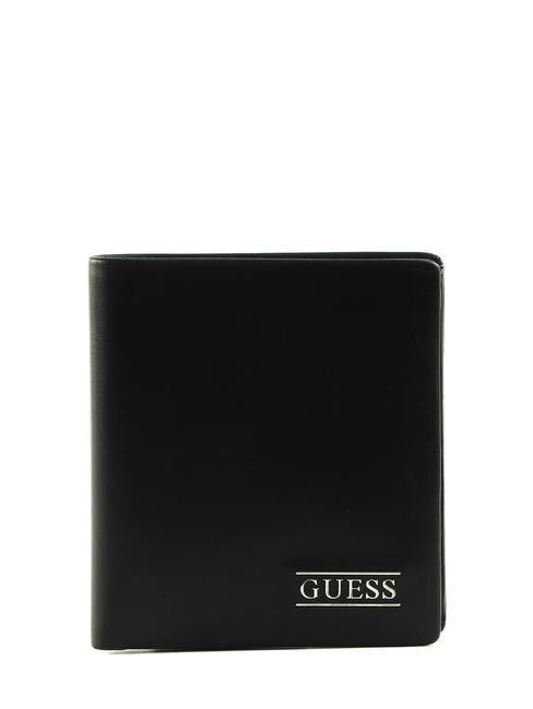 GUESS NEW BOSTON Portafoglio verticale in pelle NERO - Portafogli Uomo
