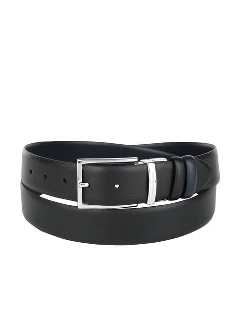 PIQUADRO MODUS Cintura reversibile in pelle nero/blu - Cinture