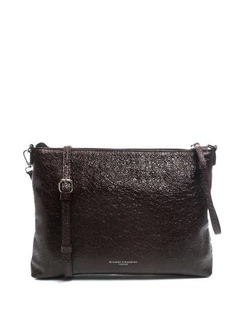 GIANNI CHIARINI SHINY Borsa clutch in pelle bordeaux - Borse Donna