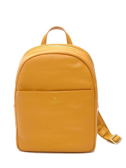 SPALDING TIFFANY Zaino in pelle porta pc 14" senape - Borse Donna