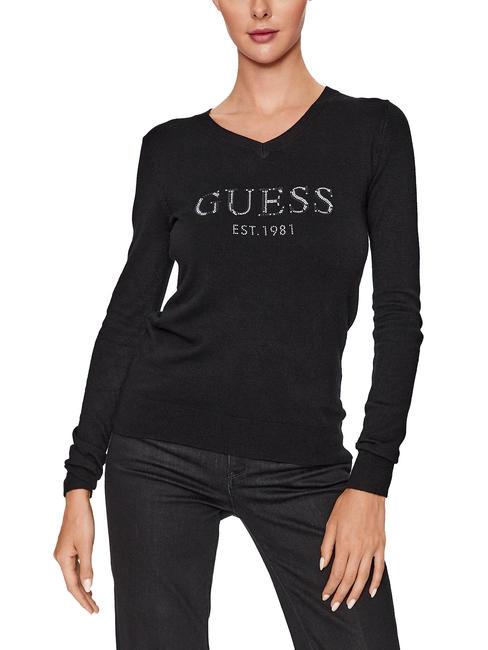 GUESS JADE T-shirt con scollo a V jetbla - Maglie Donna