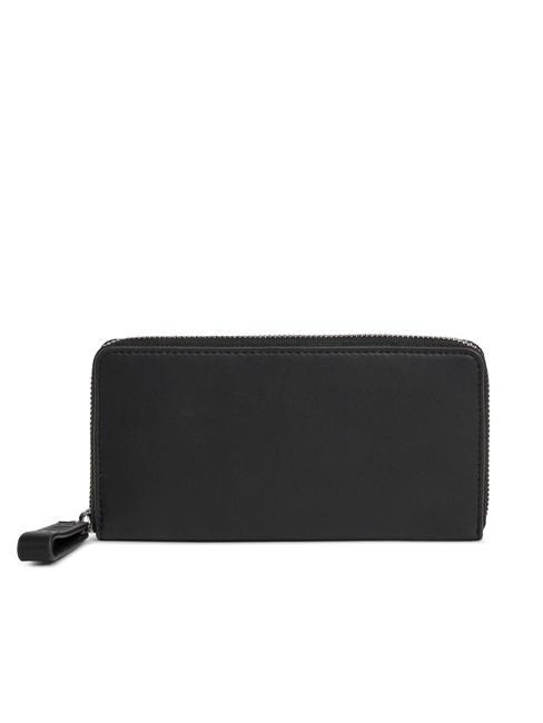 TOMMY HILFIGER TH JEANS Portafoglio grande zip around black - Portafogli Donna