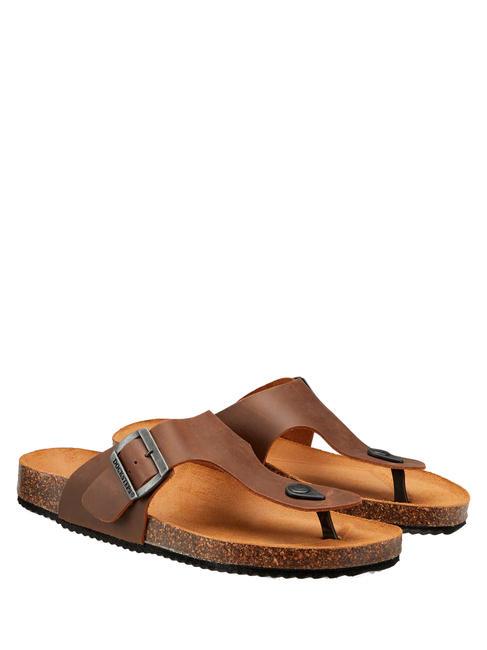 DOCKSTEPS VEGA Sandalo infradito in suede tobacco - Scarpe Uomo