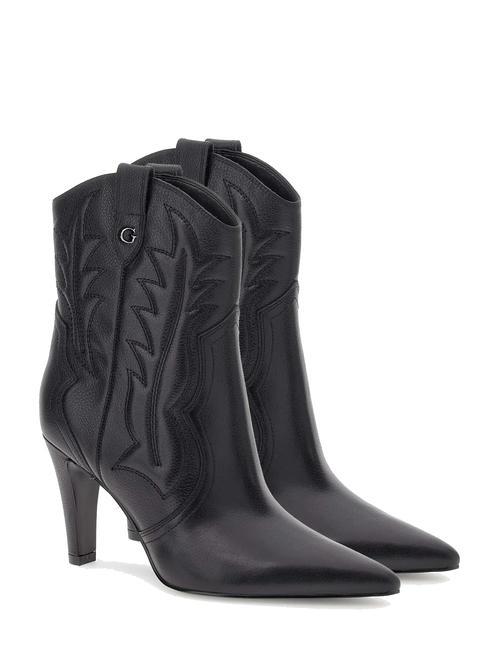 GUESS CALLE Stivaletti in pelle nero1 - Scarpe Donna