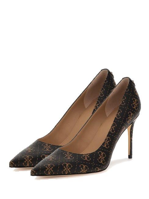 GUESS RICA 5 Décolleté alte brown ocra - Scarpe Donna