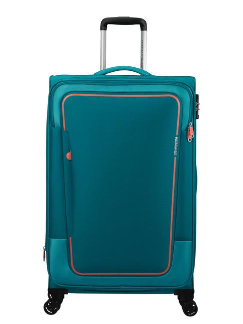 AMERICAN TOURISTER PULSONIC Trolley grande espandibile stone teal - Trolley Semirigidi