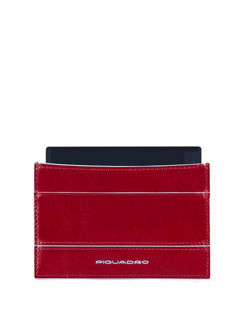 PIQUADRO BLUE SQUARE Power Bank 1500 mah con custodia in pelle ROSSO - Accessori Viaggio