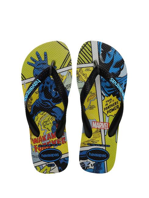 HAVAIANAS TOP MARVEL CLASSICS Infradito in gomma black black - Scarpe Unisex