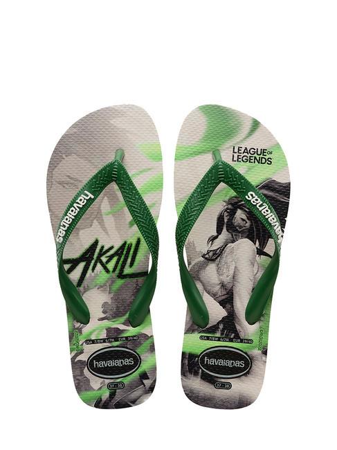 HAVAIANAS TOP LEAGUE OF LEGENDS Infradito in gomma beige/amazonia - Scarpe Unisex