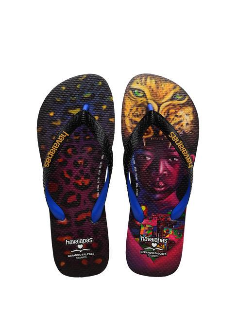 HAVAIANAS GERANDO FALCOES Infradito in gomma NERO - Scarpe Unisex