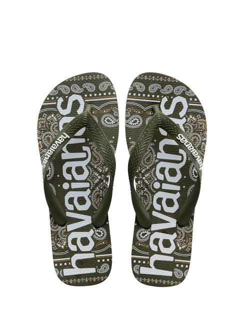 HAVAIANAS TOP LOGOMANIA FASHION Infradito in gomma green - Scarpe Unisex