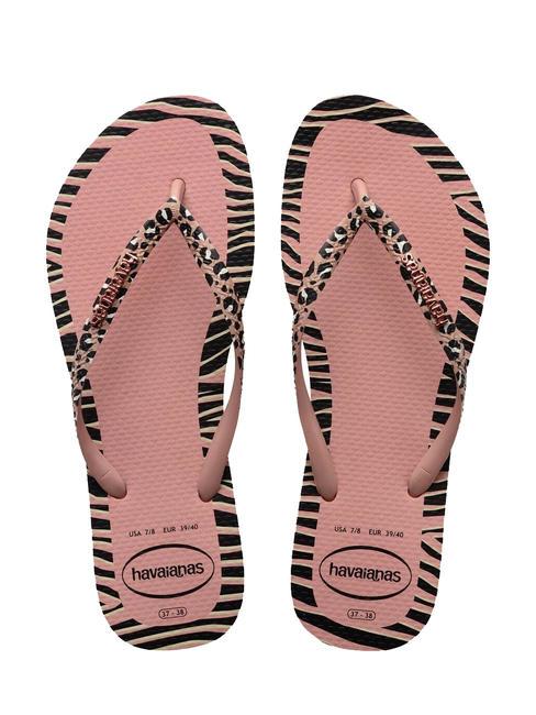 HAVAIANAS SLIM ANIMALS Infradito CROCUS/ROSE - Scarpe Donna
