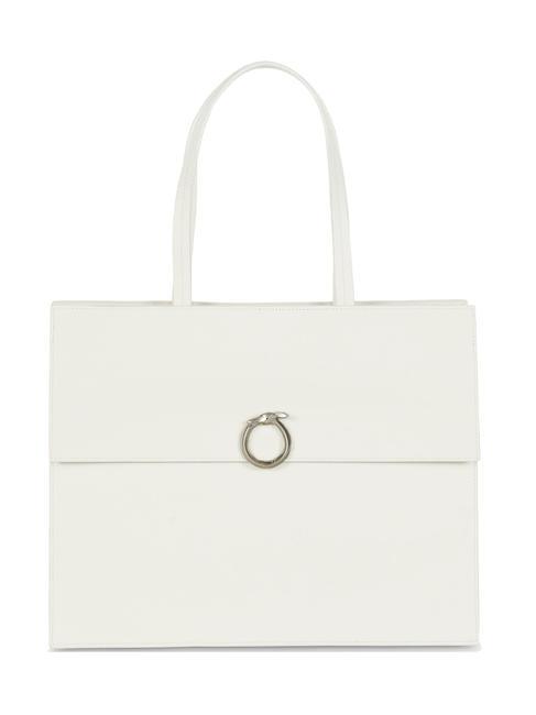 TRUSSARDI OBELIA Borsa a spalla, in pelle off-white - Borse Donna