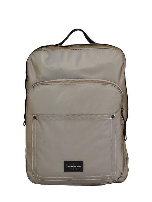 CALVIN KLEIN SPORT ESSENTIAL Zaino porta laptop in nylon atlantic taupe - Zaini da lavoro porta PC
