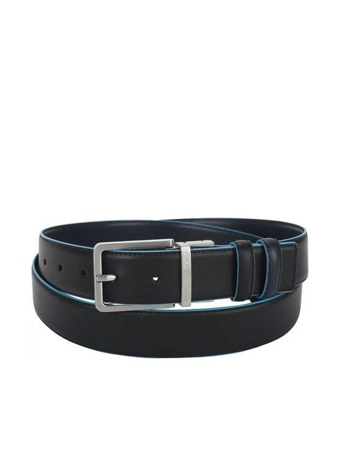 PIQUADRO BLUE SQUARE Cintura reversibile nero-blu - Cinture