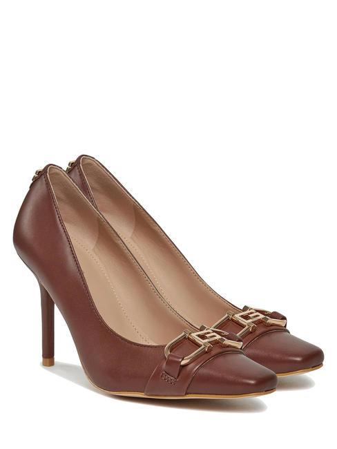GUESS ELOUISA Décolleté in pelle con applicazione COGNAC - Scarpe Donna