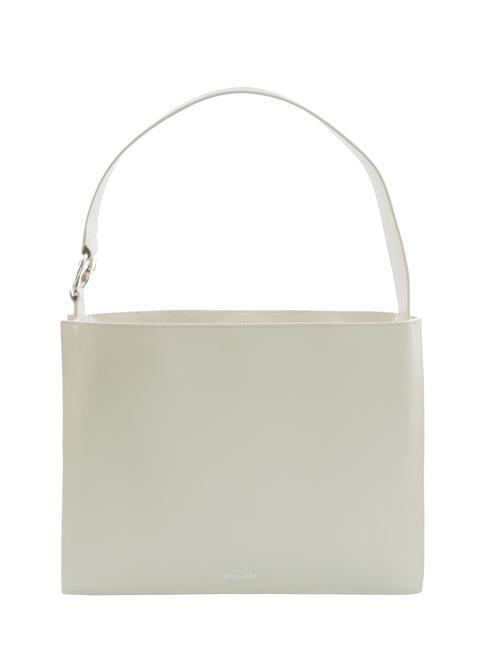 TRUSSARDI OBELIA Borsa a spalla in pelle riciclata off-white - Borse Donna
