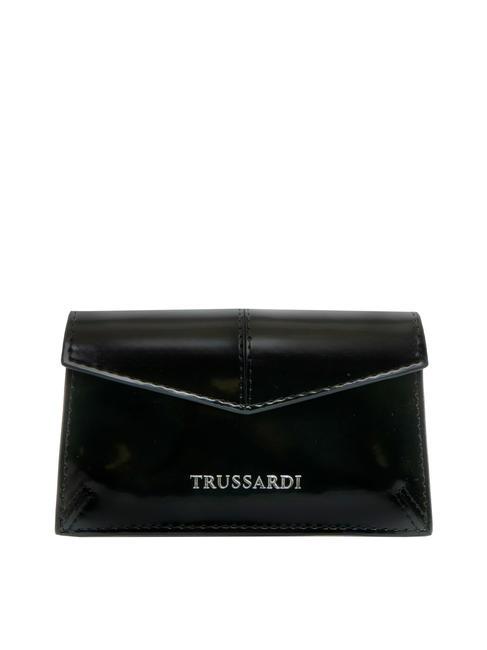 TRUSSARDI SALIS Portacarte in pelle lucida NERO - Portafogli Donna