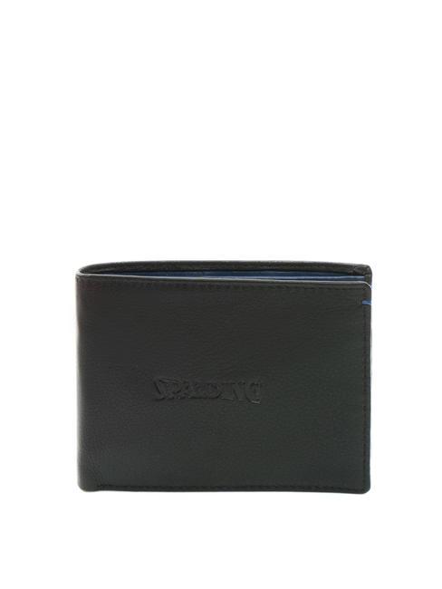 SPALDING NEW YORK COLOR WALLET Portafoglio bicolor in pelle black/navy - Portafogli Uomo