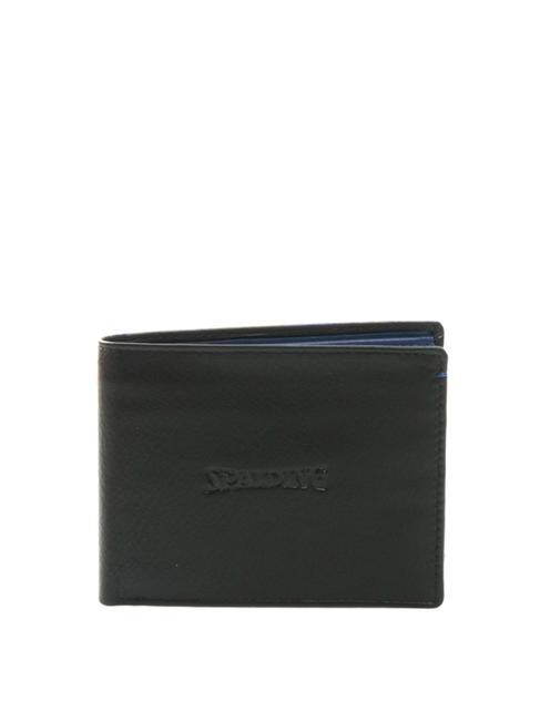 SPALDING COLOR WALLET Portafoglio in pelle, con portamonete black/navy - Portafogli Uomo