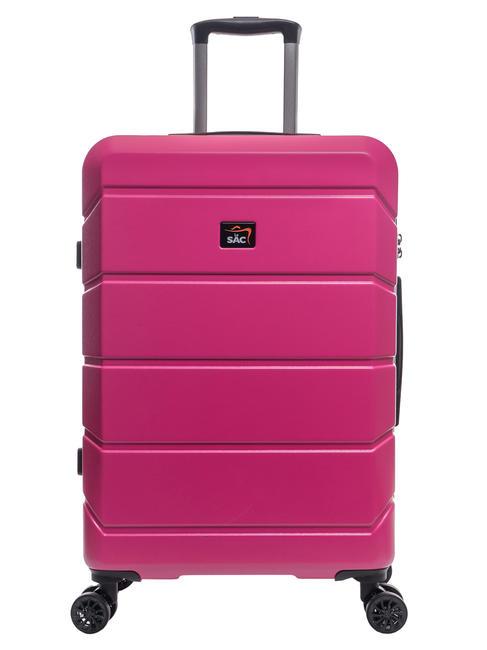 LESAC TOURING Trolley misura media rosa - Trolley Rigidi
