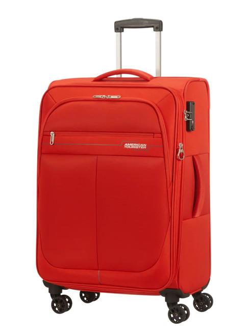 AMERICAN TOURISTER DEEP DIVE Trolley medio espandibile red/grey - Trolley Semirigidi
