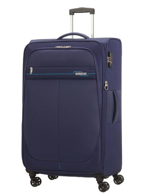 AMERICAN TOURISTER DEEP DIVE Trolley grande espandibile navy/blue - Trolley Semirigidi