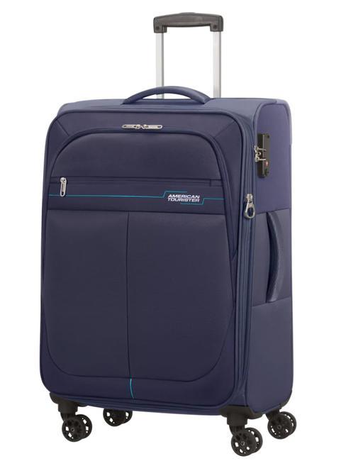 AMERICAN TOURISTER DEEP DIVE Trolley medio espandibile navy/blue - Trolley Semirigidi